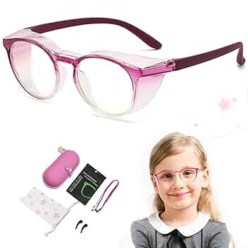 花粉防止メガネ 子供 低学年 高学年 オレンジ　軽量　ブルーライトカット Amazon.co.jp: [GOKEI] 花粉防止メガネ 子供用 3-14歳 「2024